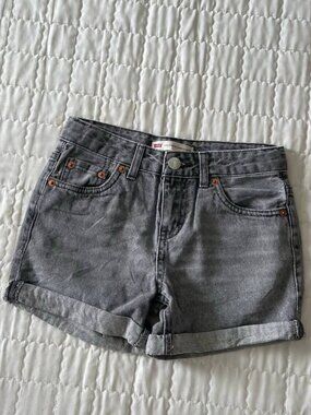 Levi's Gray Denim Shorts Women's Cuffed Casual Jean Shorts
